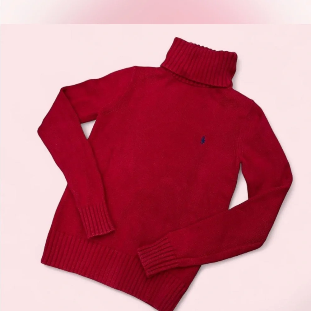 Ralph Lauren Vibrant Red Turtleneck Sweater - Picture 3 of 7